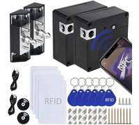 Serrure d'armoire cachée RFID, serrures électroniques invisibles, déverrouillage pour armoire cachée, coffre en bois, tiroir, armoire, boîte à outils 1Set usb-c