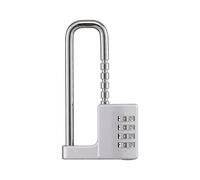 Serrure D'Armoire, Cadenas à Combinaison, Code de Verrouillage de Casier de Gymnastique en Acier Inoxydable Long Verrou à Manille RéGlable pour