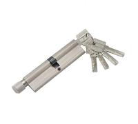 Serrure de barillet porte en alliage d'aluminium et d'acier plastique | Porte en cuivre noir de plusieurs tailles(50x30t)