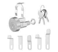 Serrure de boîte aux lettres | Cylindre de serrure en de zinc avec 3 clés pour entrée, jardin, terrasse, cour, balcon, chemin de jardin, piscine