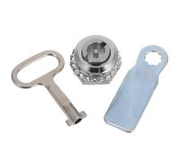 Serrure de Coffret Électrique en Alliage de Zinc, Antirouille, Argenté | Remplace un Verrou à Came , pour Coffrets de Compteur et Bacs ssortie Incluse