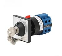 Serrure de commutation 2 positions 2 sections ON-OFF Interrupteur rotatif avec clé pour appareils de commande LW26, ignifuge 20A AC440V DC240V