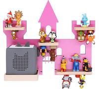 Serrure de maison d'étagère pour enfants / Suspendue pour Tonie Box et Tonie Figures / Étagère d'économie d'espace / H. 34 x W. 42 x D. 19 / Wall Shelf Music Box and Figures Storage Magnetic Inserts /
