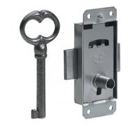 Serrure de meuble acier en applique HETTICH 20 mm réversible G