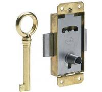 Serrure de meuble fer en applique HETTICH 20 mm réversible G