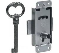 Serrure de meuble fer en applique HETTICH 25 mm réversible G