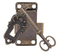 Serrure de Meuble Vintage avec Clé pour Tiroir et Boîte à Bijoux | Alliage de Zinc et Fer, Couvercle de Trou, Installation DIY, Décoration Maison, Coffrets Souvenirs, Mobilier Ancien