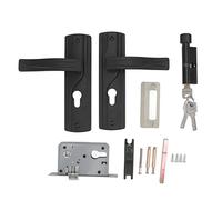 Serrure de Poignée de Porte en Acier au Manganèse Ensemble de Serrure de Levier de Porte Universel à Roulement Silencieux pour Chambre à Coucher