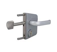 Serrure de portail coulissant - profil 40 mm - gris alu - LSKZ LOCINOX
