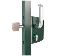 Serrure de portail coulissant - profil 40 mm - LSKZ vert LOCINOX