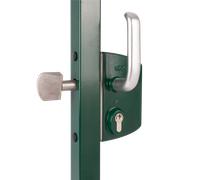 Serrure de portail coulissant - profil 50 mm - LSKZ vert LOCINOX