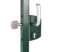 Serrure de portail coulissant - profil 60 mm - LSKZ vert LOCINOX