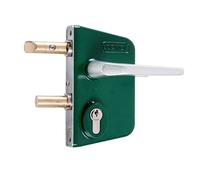 Serrure de portail - cylindre européen - vert - LC 40 LOCINOX
