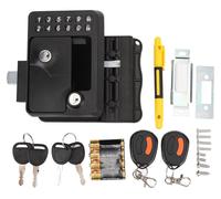 Serrure de porte à loquet, accès sans lavier avec 2 télécommandes, déverrouillage par mot de passe, alliage de zinc pour remorques de yacht et camping-cars