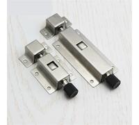 Serrure de porte avec loquet en acier inoxydable, boulon à pression de 38 mm x 40 mm pour porte de vitrine, 1 pièce (JA15-2)