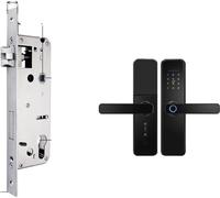 Serrure de porte biométrique intelligente, contrôle par application WiFi, plusieurs possibilités de déverrouillage, 4585