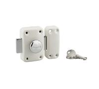 Serrure de porte blanche Thirard Apache 60mm, lot de 1