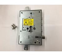 Serrure de porte blindée SECUREMME série 25 avec cœur à cylindre européen entrée clé et poignée 63 mm droite à pousser 3 chaînes D18 entraxe 37 mm