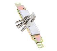 Serrure de Porte de Garage Enroulable à Clé, Verrou Vertical Métal | Corps Renforcé, Cylindre en Cuivre Résistant aux Manipulations, Fixation Épaissie, pour Entrepôt, Commerce ou Garage