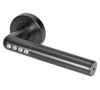 Serrure de porte électronique Bluetooth, connectée, indice de protection IP44, noire