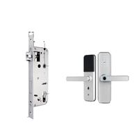 Serrure de porte intelligente à empreinte digitale, connexion Wi-Fi, accès sans clé, 4585 argent