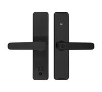 Serrure de porte intelligente à empreintes digitales avec lecteur de carte | Serrure de porte intelligente, serrure de sécurité électronique, 5 méthodes d'ouverture pour appartement, bureau, hôtel