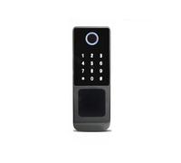 Serrure de porte intelligente, Serrure Électronique Numérique For Porte De Jardin, Étanche, Avec Application Et Wi-Fi, Double Face, Empreinte Digitale, Carte À Code Verrouillage Par(C-2)