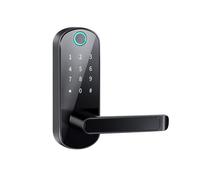 Serrure de Porte Intelligente Tuya Wifi à Empreinte Digitale, Application, Télécommande, Sans ran Tactile, NFC, IP67, Noir