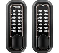 Serrure de porte mécanique sans clé, mise à niveau du code 2.0, code à 4-7 chiffres, bouton-poussoir double face, combinaison mécanique, poignée de porte, verrouillage automatique, pour l'intérieur ou