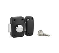 Serrure de porte noire Thirard Apache 45mm, lot de 1