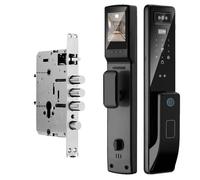 Serrure de porte numérique - OEM - 3DR-DF11 - 6 méthodes de déverrouillage - Alliage sculpté - Gris