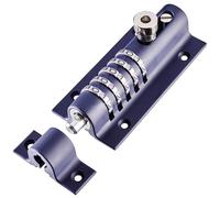 Serrure de porte Squire Combi Bolt (COMBI5) - Pêne de verrouillage à combinaison à 5 roues - Corps moulé résistant aux intempéries - Pêne coulissant inviolable - Haute sécurité (Navy Blue, 150 mm)
