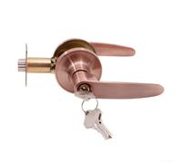Serrure de pour porte Intérieure Cylindre Laiton Anti-Crochet(Honggu) | Alliage zinc pour robuste, finition noire pour mate, mécanisme 3 pênes, cylindre laiton, anti-usure quotidien