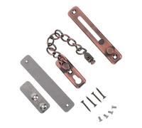 Serrure de Sécurité de Porte en Acier Inoxydable, Chaîne Antivol | Installation sans Perçage, Double Verrouillage, Usage pour Fenêtre et Porte de Chambre D’hôtel, Retrait Facile