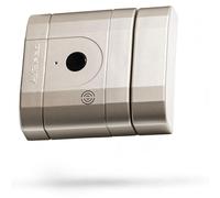 Serrure de sécurité électronique, invisible, avec alarme, finition nickel mat