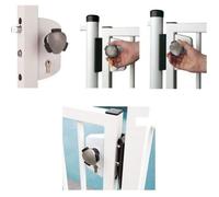Serrure de sécurité enfant pour piscine - LOCINOX - LAKZ5I5IP1LW - Profil 50 mm - Norme NF P90-306