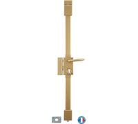 Serrure de serrure en applique Targa à fouillot pour porte d'entrée, gauche, 3 pts, axe 45mm, or - THIRARD