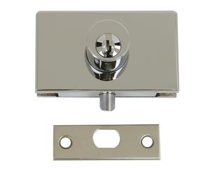 Serrure de vitrine 1 cylindre chromé brillant STREMLER 1450.30.0