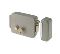 Serrure électrique à appliquer SX C/K et Bouton galvanisé