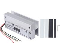 Serrure électrique à pêne dormant pour portes en verre avec signal de retour, système de contrôle d'accès DC 12V à sécurité intégrée pour le côté droit, sans cadre