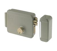 Serrure électrique pour appliquer pour portail Art. 68080 avec Cane repli de l'extérieur et de l'intérieur par istance par impulsion électrique à basse tension (10 W-12 V). Verrou mécanique à 2 accélérez azionato Par clé Par Les