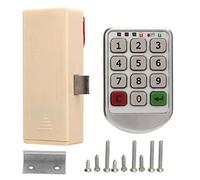 Serrure électronique à code pour armoire, serrure de tiroir à mot de passe sans clé, serrure de sécurité en alliage de zinc avec alimentation d’urgence mini-USB pour domicile,