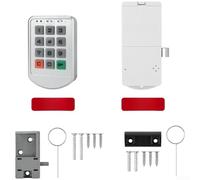 Serrure Électronique Code PIN pour Casier Gym Sauna | Clavier tactile réactif, code PIN pour personnalisé, pour idéal gym sauna casier stockage, clé(Silver)