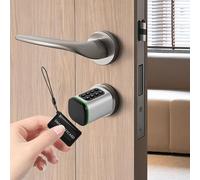 Serrure électronique de porte, code serrure électronique de porte d'entrée pour maison intelligente avec interface d'urgence, argent