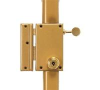 Serrure en applique 3 points 70 vertical tirage A2P* cylindre de 47,5mm à 7 ailettes gauche - POLLUX - 075710