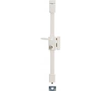 Serrure en applique Beluga à fouillot pour porte d'entrée, droite, 3 pts, cylindre HG5 Ø23mm, axe 45mm, blanc, 4 clés - THIRARD