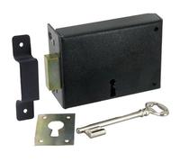 Serrure en applique - Bricard - 10724 - Horizontale - Réversible - Noir
