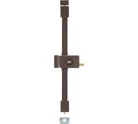 Serrure en applique Horga à tirage pour porte d'entrée, gauche, 3 pts, cylindre HG5 Ø23mm, axe 70mm, marron, 4 clés - THIRARD