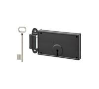 Serrure en applique horizontale à clé pêne dormant gauche 140 x 80 mm 1 clé - SERRUPRIX
