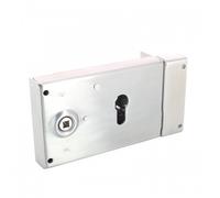 Serrure en applique horizontale - pour cylindre européen - inox - main droite DEVISMES
